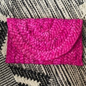 Freie Liebe Straw Clutch Purse